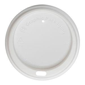 White - 80mm - PS Premium Hot Cup Lid 