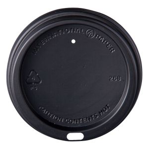 Black - 90mm - PS Premium Hot Cup Lid 