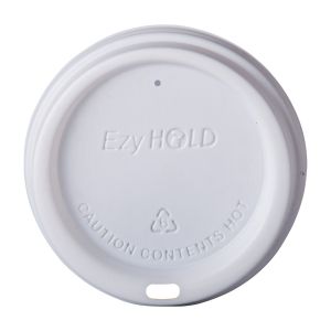 White - 80mm - PS EzyHold Hot Cup Lid 