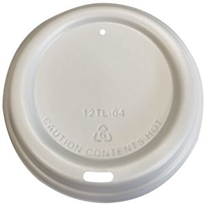 White - 90mm - PS Hot Cup Lid