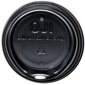 Black - 90mm - PS OjiFS Hot Cup Lid 