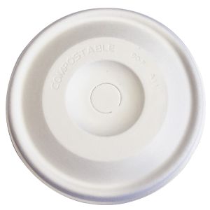 90mm Bagasse (Sugarcane Pulp) Flat Cold Cup Lid