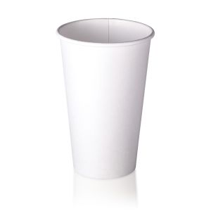 White AQ S7 - 90mm 16oz - Single Wall Hot Cup