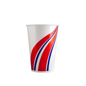 Swirl Red and Blue S1 - 84mm 14oz - Paper Cold Cup