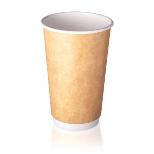 16oz Double Wall Hot Cup - Kraft