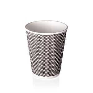 B&W - Check S3 - 90mm 12oz - AQ - Double Wall Hot Cup