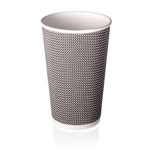 B&W - Check S4 - 90mm 16oz - AQ - Double Wall Hot Cup