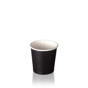 Black S1 - 62mm 4oz - Single Wall Hot Cup