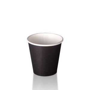 Black S2 - 80mm 6oz - Single Wall Hot Cup