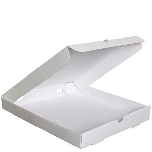 Premium White on White Pizza Box E - 15